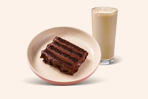 Classic Cold coffee + choice of Layered cake slice