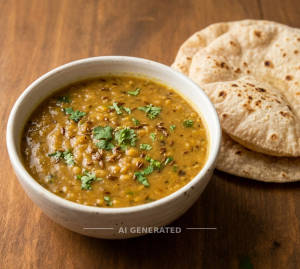 Dal Jeera + Roti Plain [Tawa] [2 Pieces]