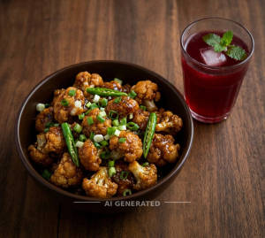 Gobi Manchurian + Kokum Juice            