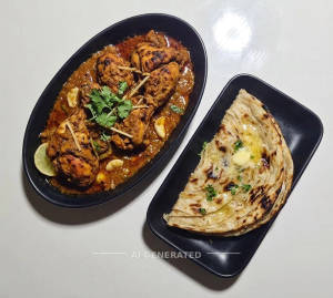 Chicken Chatpata + Tandoori Butter Roti (1 piece)