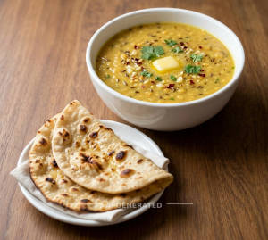 Dal Fry Tadka 400 Ml + Tandoori Roti (2 pieces)