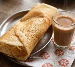 Plain Dosa + Tea