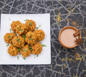Kurkure Momo's Veg + Masala Tea
