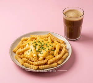 Cheese Fries + Cold Coffee