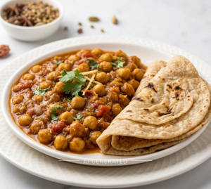 Chole Masala + Roti (2 Pieces)