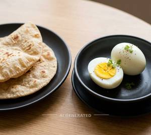 Boiled Egg + Plain Chapati (2 Pieces)