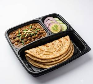 Chole Masala With 4 Paratha