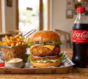 Veg burger combo