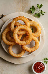 Crispy Onion Rings Basket