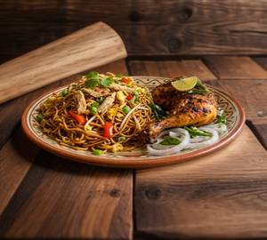 Chicken Tikka Noodles + Grilled Chicken (Qtr) + Pepsi (250 Ml)
