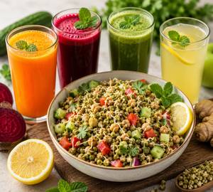 Sprouts + Juice Combo