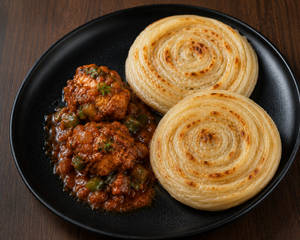 1Pc Chicken  2Pcs Paratha