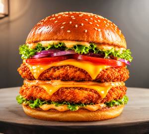Ultimate Double Patty Chicken Burger