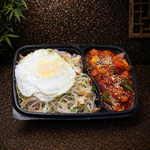 Sesame Chicken + Chicken Soft Noodles