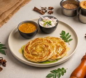 Ghee Parotta [2 Pcs + Salna + Raita]