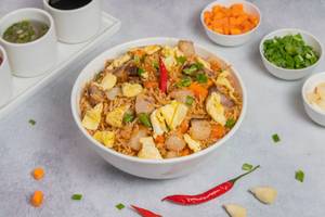 Chilli Garlic Pork Egg Fried Rice 