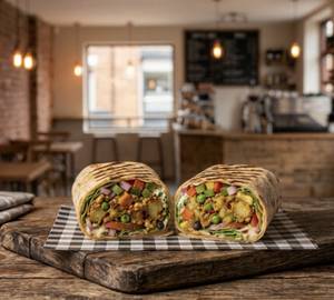 Aloo patty wrap