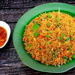 Jain Spicy Veg Fried Rice
