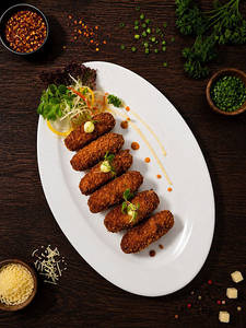 Cheesy Chicken Croquettes