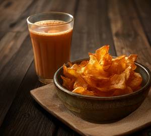 Aalu Chips+Papad Chips+Chai