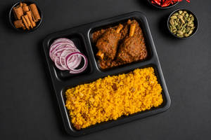 Basanti Pulao And Mutton Kosha Combo