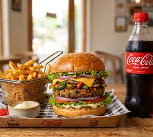 Aloo patti burger combo