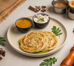 Parotta [2 Pcs + Salna + Raita]