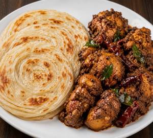 3 Parotta & Chettinad Chicken