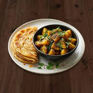 Dal Fry With 4 Paratha