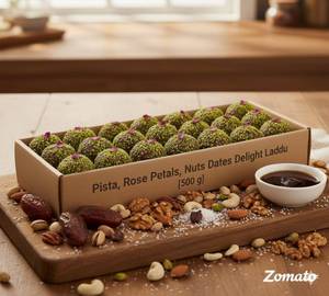 Pista, Rose Petals, Nuts And Dates Delight [500 G] No Sugar