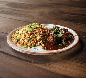 Fried Rice And Manchurian Combo 