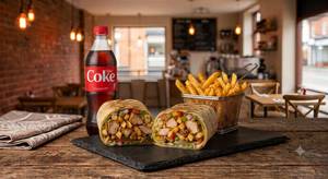 Crazy chicken wrap combo
