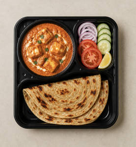 Paneer Butter Masala Lachha Paratha Combo