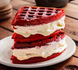 Red velvet waffle