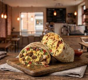 Scrambled egg wrap