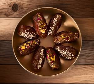 Extra Large Medjoul Dates Filled With Dry Fruits N Chocolate [9 Pcs]