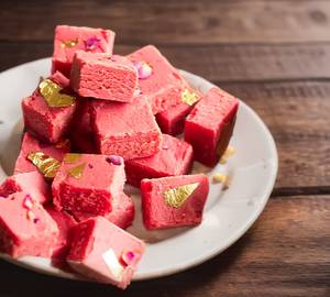 Strawberry Milk Barfi