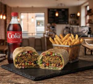 Aloo patty wrap combo