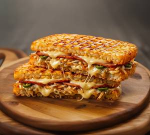 Hash brown cheese sandwich