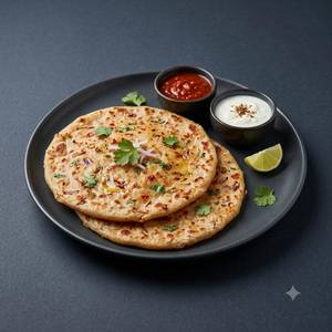 Onion paratha [2 Parathas]