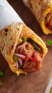 Kashmiri Chicken Kathi Roll