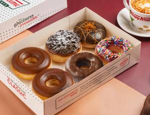 Chocolate Mania Doughnut Box of 6 (Buy 3 Get 3 Free)