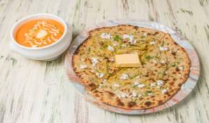 Chicken Keema Naan With Gravy