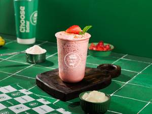 Strawberry Custard Apple Smoothie
