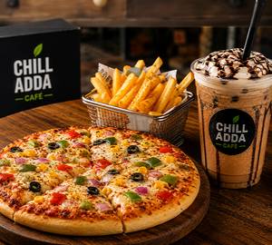Cold Coffee + Fries + Pizza