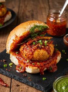 Schezwan Vada Pav