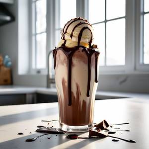 Chocolate Shake With Ice Cream 350 Ml