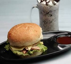 Oreo Shake With Chicken Burger Combo