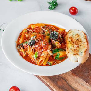 Bacon Arrabbiata Penne Pasta