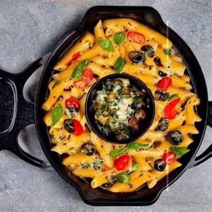 Baked pasta veg  mix
